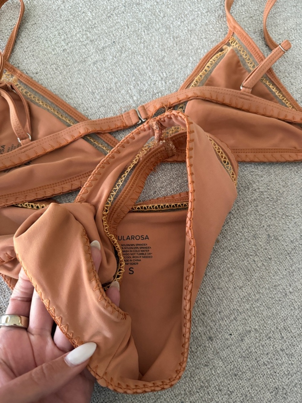 Tularosa Rust Triangle Bikini Set - Picture 4 of 4